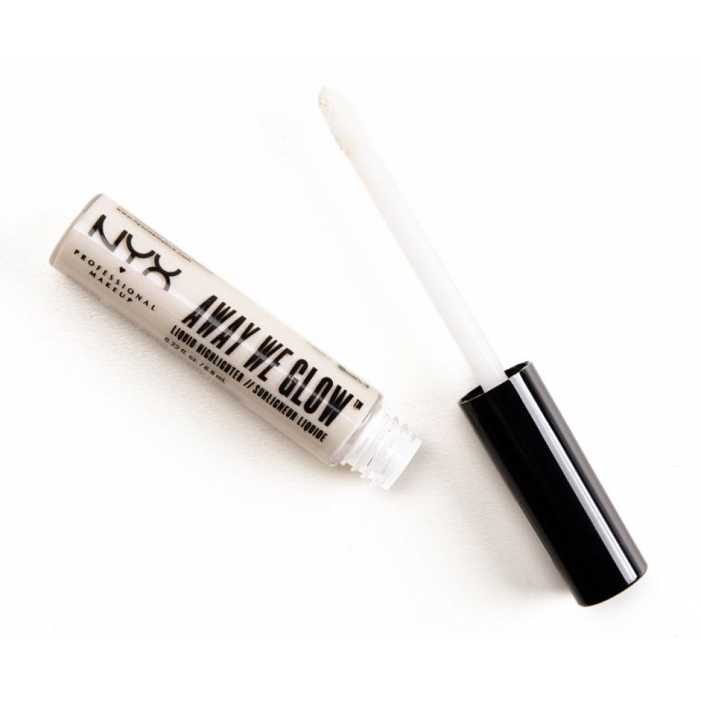 NYX Away We Glow AWG01 Liquid Prism Cream Highlighter with Applicator, 6.8 ml