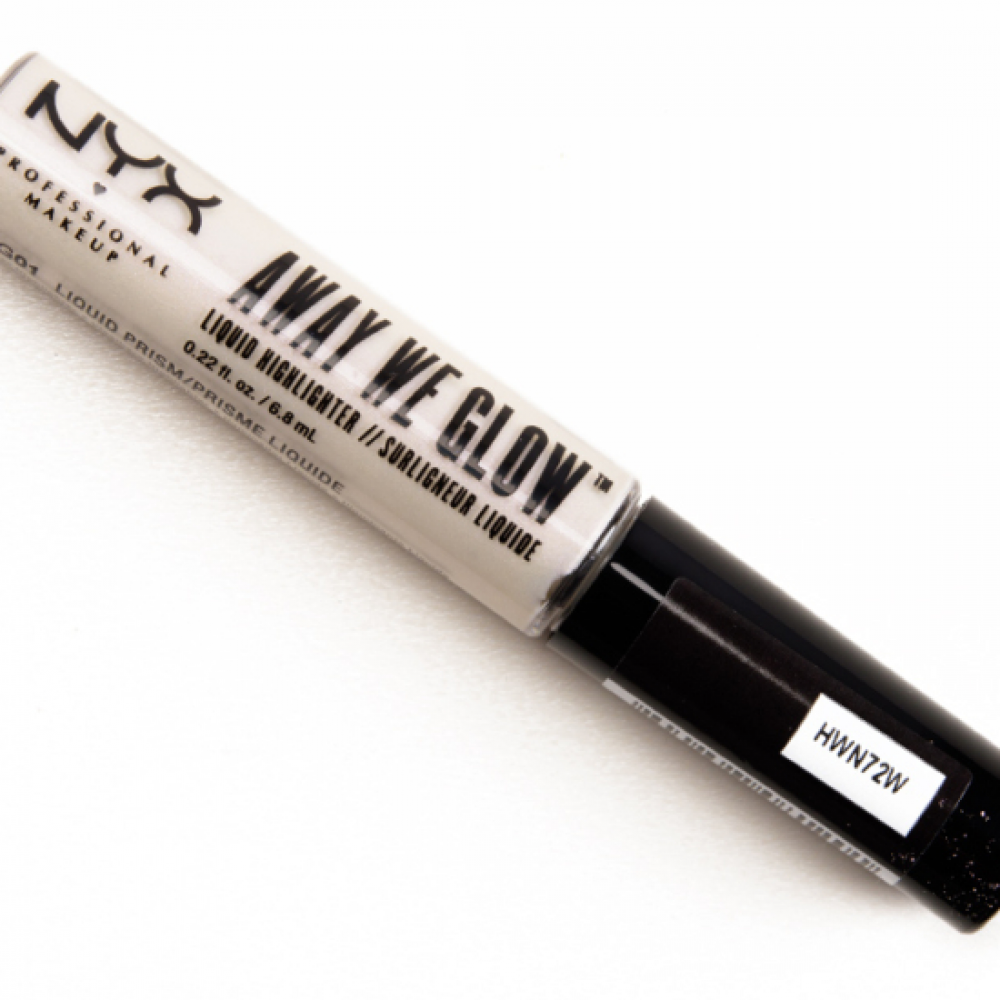 NYX Away We Glow AWG01 Liquid Prism Cream Highlighter with Applicator, 6.8 ml