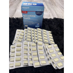 Amazon Basic Care Nicotine Gum 4 mg Ice Mint 160 pieces