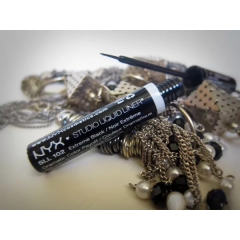 Жидкий лайнер для глаз Nyx Cosmetics Studio Liner SLL102 Extreme Black черный 5,5 мл