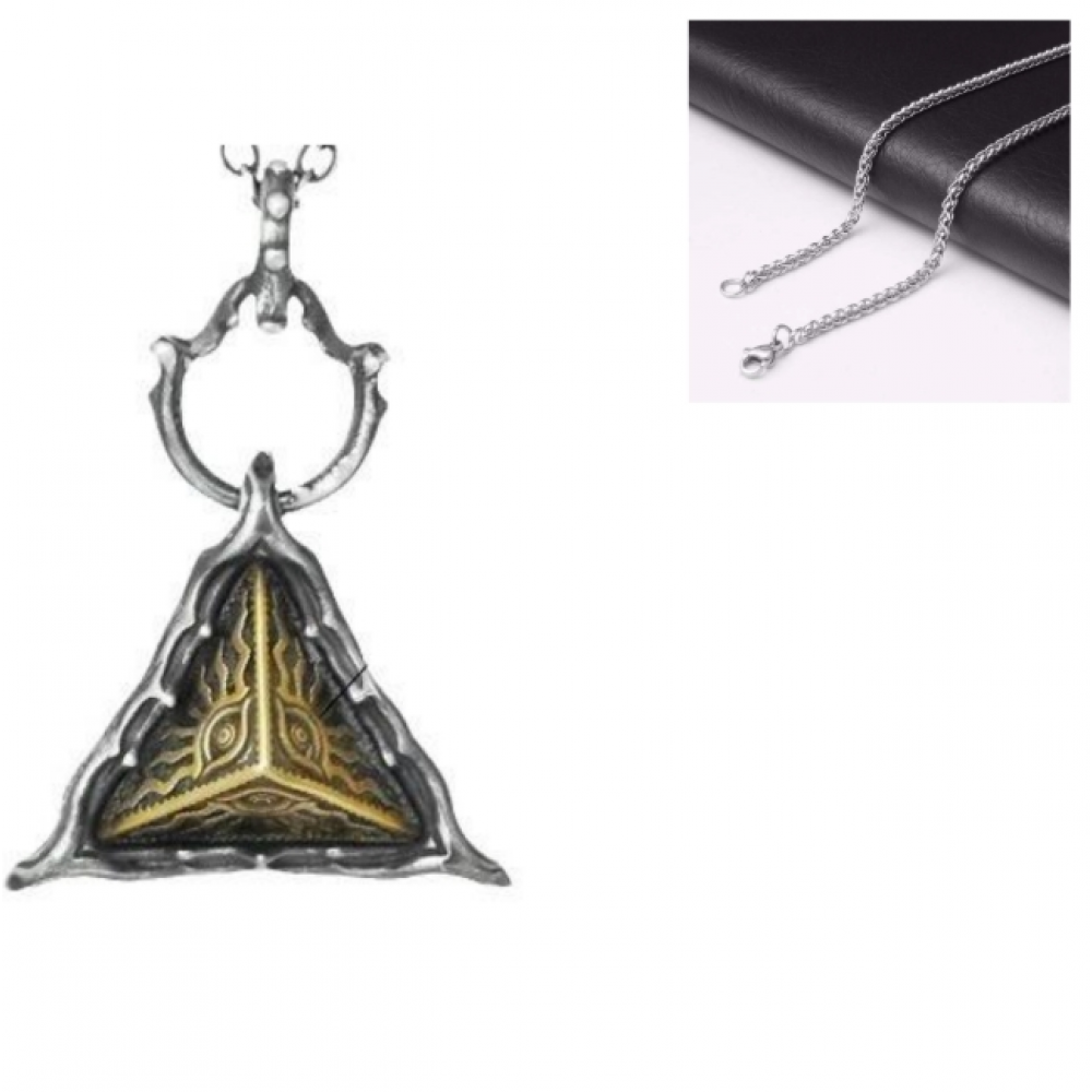 Eye of the Mountain pendant with chain mail chain TD-395
