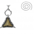 Eye of the Mountain pendant with a fine round chain TD-395