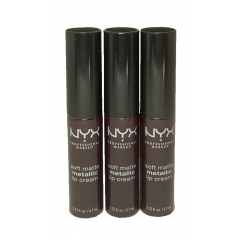 Кремовая металлическая матовая помада NYX Cosmetics Soft Matte Metallic Lip Cream SMMLC02 Copenhagen