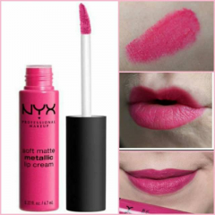 Кремовая металлическая матовая помада NYX Cosmetics Soft Matte Metallic Lip Cream SMMLC03 Paris