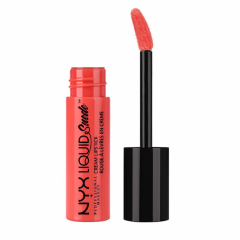 NYX Liquid Suede Cream Lipstick LSCL02 Life's A Beach mini format liquid cream lipstick with a matte finish