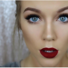 NYX Liquid Suede Cream Lipstick LSCL03 Cherry Skies mini format liquid cream lipstick with a matte finish