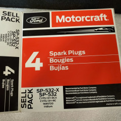 Ford Motorcraft SP532X iridium spark plugs for gasoline engines, 4 pcs