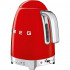 SMEG KLF04RDEU retro-style electric kettle, red, 1700 ml