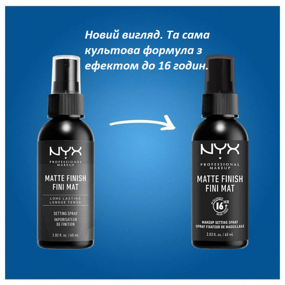 Спрей-фіксатор макіяжу NYX Professional Makeup Matte Finish 60 мл
