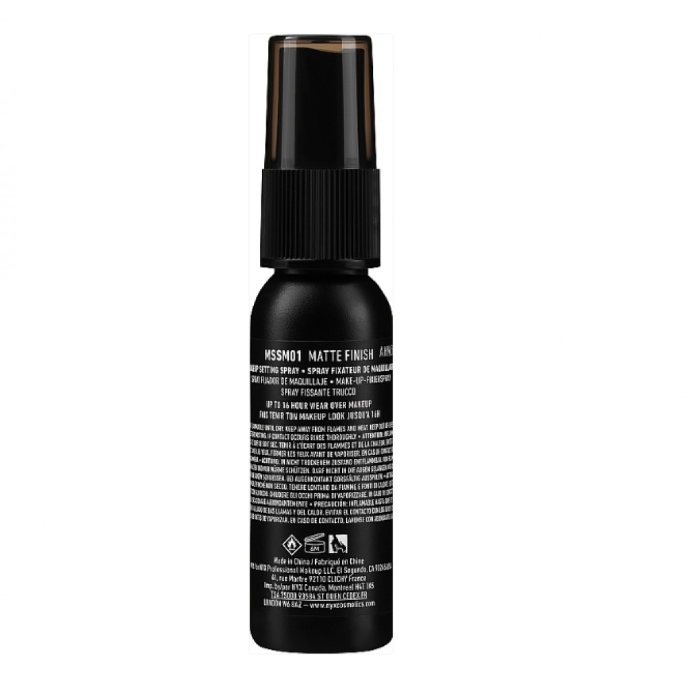 NYX Professional Makeup Matte Finish Makeup Setting Spray Mini 18 мл