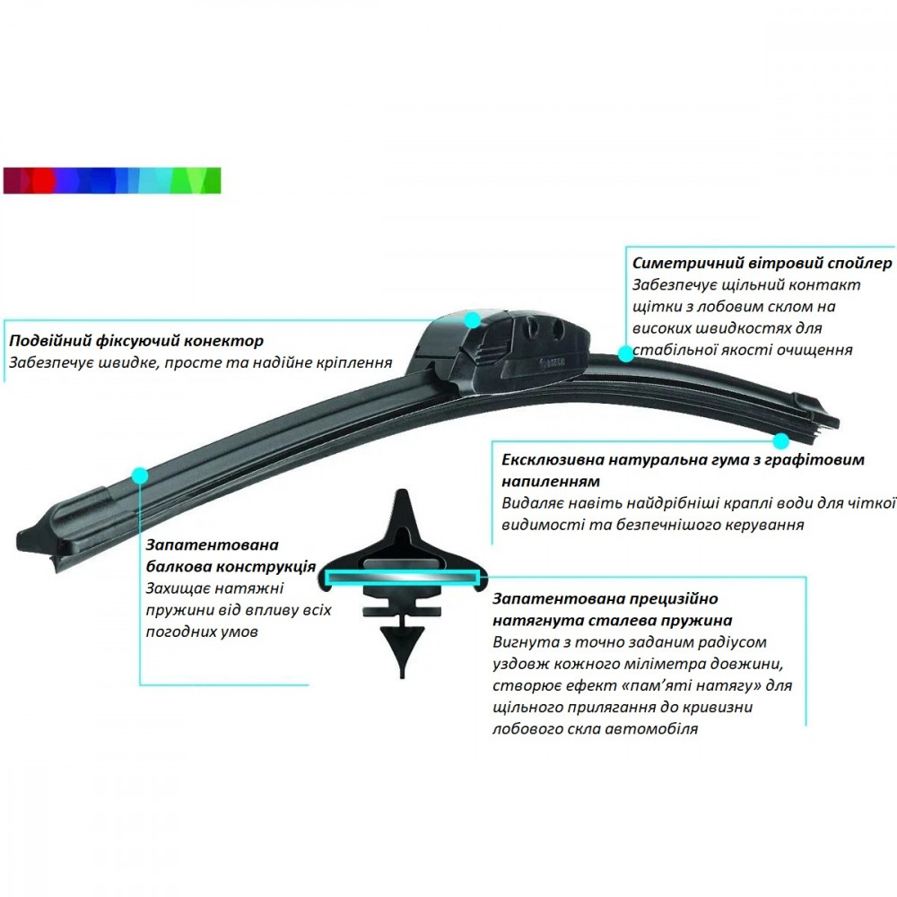 BOSCH Evolution Beam 4824 windscreen wiper blade, length 61 cm