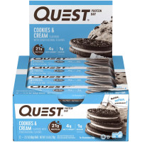 Микс протеиновых батончиков Quest Nutrition Protein Bar Cookies & Cream печенье с кремом 12 штук