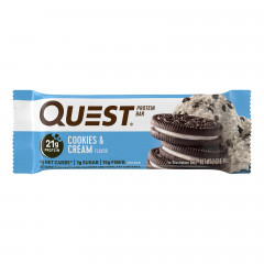 Микс протеиновых батончиков Quest Nutrition Protein Bar Cookies & Cream печенье с кремом 12 штук