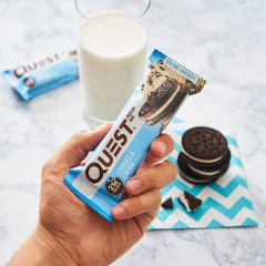 Микс протеиновых батончиков Quest Nutrition Protein Bar Cookies & Cream печенье с кремом 12 штук