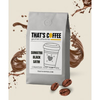 That's Coffee Sumatra Black Satin Coffee Beans Dark Roast 454 g