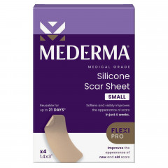 Пластыри для коррекции шрамов Mederma Silicone Small 4 штуки 3,5 х 7,6 см