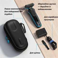 Braun Series 3/5/7/9 S106 Electric Shaver Storage Case, Black