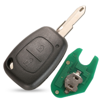 Renault 2-button 433 MHz car key with PCF7946 chip, NE72/73 blade