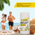 Elaimei Coconut Sweat Burner warming cream for training with coconut, white, 75 g