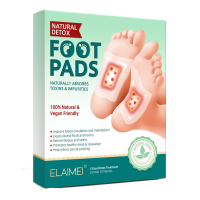 Набір детокс-пластирів для стоп Elaimei Foot Pads з полином та імбиром 10 шт