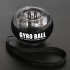 Gyro Ball for strengthening the wrist, transparent with black