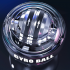 Gyro Ball for strengthening the wrist, transparent with black