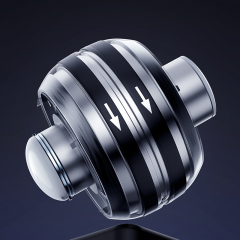 Мяч-гироскоп для укрепления кисти тренажер Gyro Ball черный