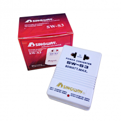 SINGWAY SW-S3 80W double-sided 110V–220V voltage converter