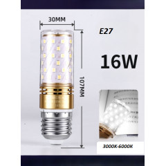 Світлодіодна лампа повного спектру LABOT E27 16W Ra97-98 триколірне регульоване світіння