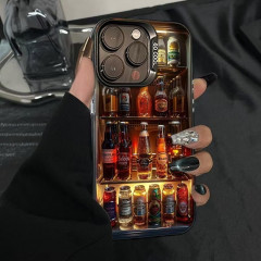 IceBeer iPhone 14 plus transparent smartphone case with 3D mini bar design