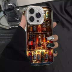 IceBeer iPhone 14 plus transparent smartphone case with 3D mini bar design