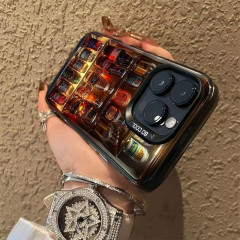 IceBeer iPhone 14 plus transparent smartphone case with 3D mini bar design