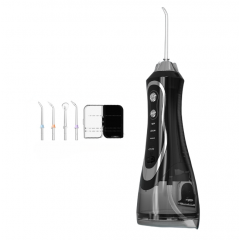 Baiteng BPF-01 Portable Oral Irrigator, Black (4 nozzles + nozzle storage box)