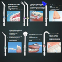 Baiteng BPF-01 Portable Oral Irrigator, Black (4 nozzles + nozzle storage box)
