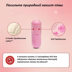 Пробіотик для жіночого інтимного здоров'я O Positiv URO Vaginal Probiotics 60 капсул 1 місяць