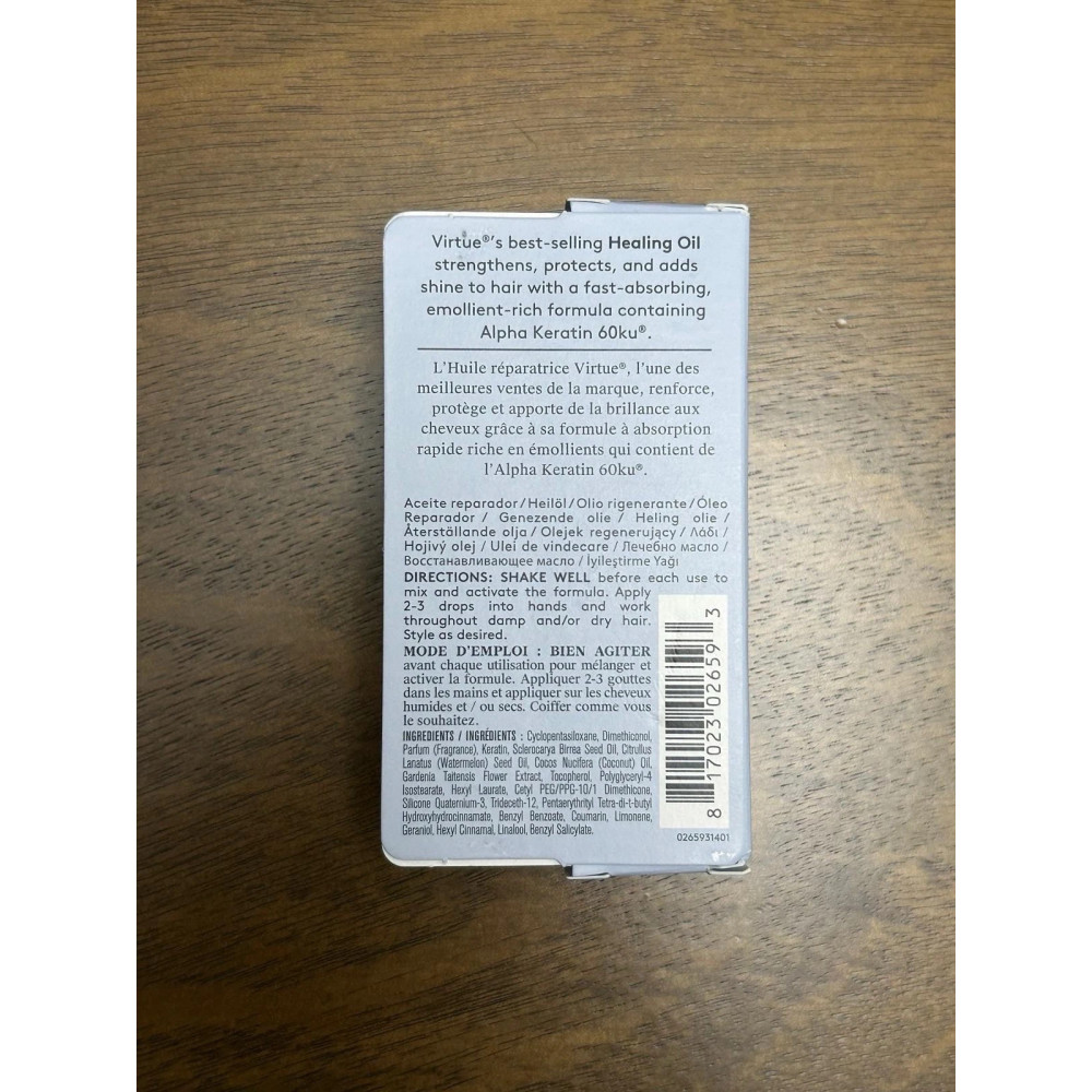 Nourishing Oil for Damaged Hair Virtue Hydrating Oil 20 ml