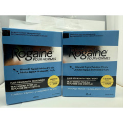 Засіб від облисіння для росту волосся та бороди Rogaine 2% на 6 місяців 2 упаковки 6 флаконів