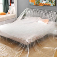 Transparent dust cover film for furniture 4×20 m