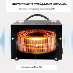 Vevor SV2000VA 2000 W Black Step Up/Down Voltage Converter 110–220 V