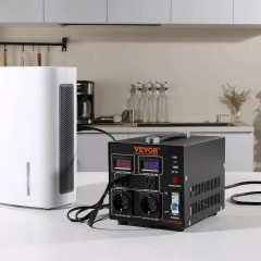 Vevor SV2000VA 2000 W Black Step Up/Down Voltage Converter 110–220 V