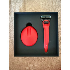 Подарунковий набір для гоління Bolin Webb X1 Red для чоловіків станок і магнітна підставка червоний