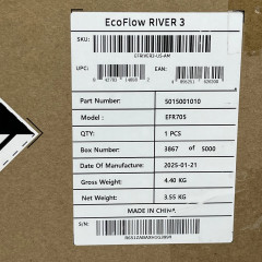 Аккумуляторная станция EcoFlow River 3 LiFePO4 черная 245 Вт·ч