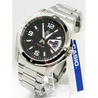 Чоловічий кварцовий годинник Casio Edifice EF-129D-1AVEF сталевий браслет