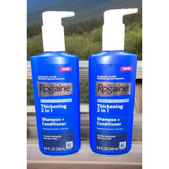 Чоловічий зміцнюючий шампунь-кондиціонер від випадіння волосся Rogaine Thickening 2in1 Shampoo + Conditioner 248 мл