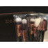 Zoeva Rose Golden Luxury Set 8 pcs Makeup Brush Set and Rose Gold Leather Clutch
