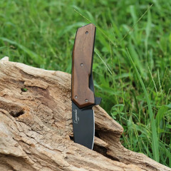 Folding knife for hunting and tourism WOOX Leggenda Walnut walnut wood
