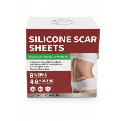 Silicone Scar Sheets for Scars and Marks, Skin Color, 4 cm x 1.5 m