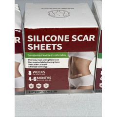 Силиконовый пластырь от шрамов и рубцов Silicone Scar Sheets телесный 4 см x 1,5 м