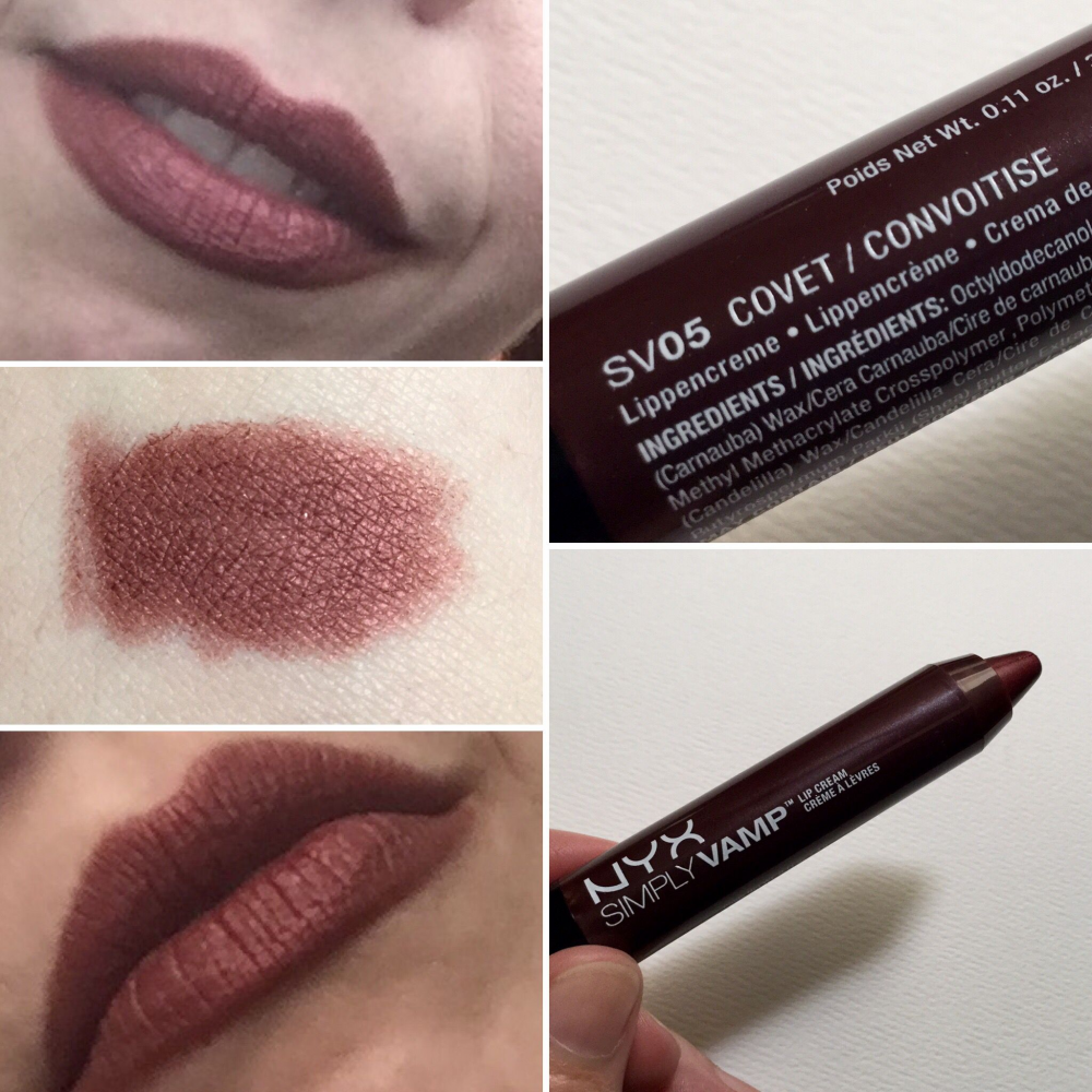 Кремовая помада в стике NYX Cosmetics Simply Vamp Lip Cream SV05 Covet