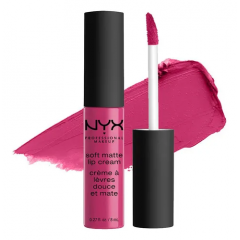 Liquid lipstick with a matte finish Nyx Soft Matte Lip Cream Paris SMLC24 bright pink 8 ml